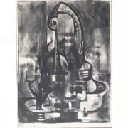 Richard Diebenkorn, Untitled, c. 1946, lithograph