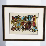 William Gaw, Wagon Wheels, 1960, lithograph