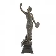 Emmanuel Villanis, LAmor de LArt, (The Love of Art), bronze