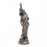 Henri Louis Levasseur, Femme de France, patinated bronze
