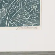 Emmy Lou Packard, Man in a Field, linocut