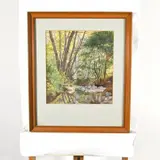 Elsie Comanche Allen, Forest Landscape, 1895, watercolor on paper