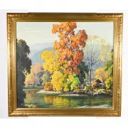 Edward T. Grigware, Landscape, oil on canvas
