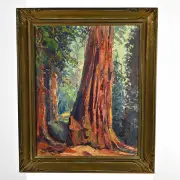Emerson Lewis, Mariposa Redwoods, oil on canvas
