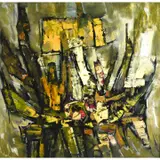 Frank Avray Wilson, Abstract, 1963, oil on canvas