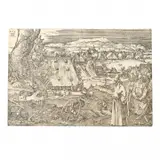 Albrecht Durer, Landscape with Canon, 1518, etching