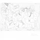 Pablo Picasso, Jeux de Gladiateurs, 1968, etching