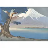 Lilian May Miller, Sunrise on Fujiyama, Japan, 1928, woodblock print