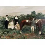 Edouard Manet, Picnic, oil on canvas