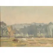 Alfred Robert Hayward, Landscape with Cows, 1927, oil