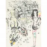 Le Jeu des Acrobates by Marc Chagall, lithograph, sold Jan 2023