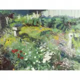 Keith Ward, Floral Landscape, oil on canvas