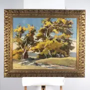 Marques E. Reitzel, Sycamore, oil on canvas board