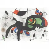 Le Belier Fleuri by Joan Miró, lithograph, sold Feb 2023