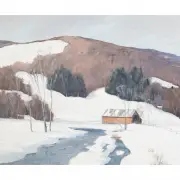 Cecil Vezin Grant, Winter Landscape, oil on canvas