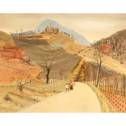 Max Savy, Le Chateau de Coustaussa, oil on canvas