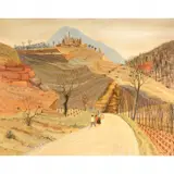 Max Savy, Le Chateau de Coustaussa, oil on canvas