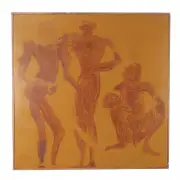 Joe Sam, Three Figures, oil on canvas
