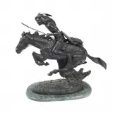 The Cheyenne by Frederic Remington, bronze, sold Apr 2023