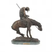 End of the Trail by James Baillie Fraser, bronze, sold May 2023