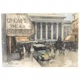 Luigi Kasimir, Cafe de la Bourse, Paris, etching