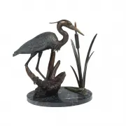 Bill Hunt, Great Blue Heron, 1984, bronze