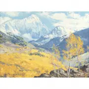 James Emery Greer, Capitol Peak near Aspen, CO, oil on canvas