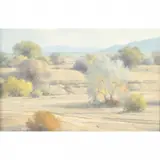 Karl Albert, Desert Vista, oil on masonite