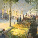 John C. Terelak, French Market, 1989, oil on canvas