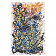 Hendrik Grise, Abstract Composition, mixed media on paper