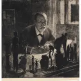 Max Pollak, Portrait of Sigmund Freud, etching