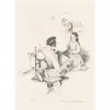 Norman Rockwell, School Teacher, original lithograph