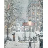 Alan Maley, Street Scene, 1975, oil on canvas