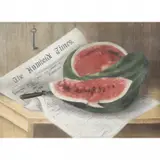 Jennie Fay, Still Life (Watermelon), oil on canvas