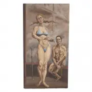 Jack Katz, Rooftop Dance, 1991, oil on canvas