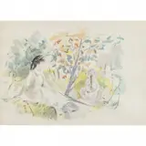 Berthe Morisot, Femme Assise Dans Un Jardin, (Woman Seated In A Garden)