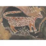 Agnes Sims, Petroglyph of a Mountain Lion, oil on canvas
