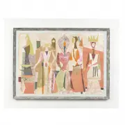 Jean Varda, Women Caught in the Act of Gossiping, mixed media