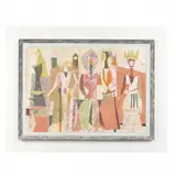 Jean Varda, Women Caught in the Act of Gossiping, mixed media