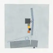 Fletcher Benton, Balance/Unbalanced 40, watercolor on paper