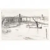 James Whistler, Old Hungerford Bridge, etchings
