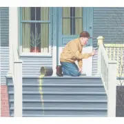 Stan Ekman, Man Painting Patio Deck, gouache on illustration board