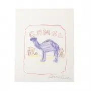 Larry Rivers, Camel, colored pencil on paper