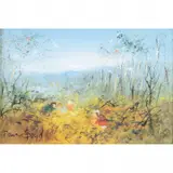 David Boyd, Children Playing, oil on board
