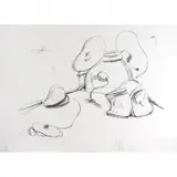 Claes Oldenburg, Soft Drum Set, 1972, lithograph