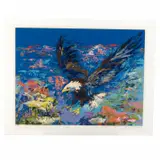 American Bald Eagle by LeRoy Neiman, 1979, screenprint, sold Oct 2023