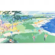 LeRoy Neiman, The 18th at Pebble Beach, 1984, serigraph