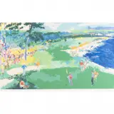 LeRoy Neiman, The 18th at Pebble Beach