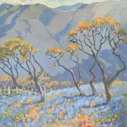 Mary DeNeale Morgan, Springtime Carmel Valley, Budding Oaks, oil