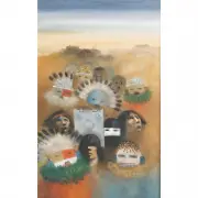 Patrick Swazo Hinds, Coming of the Kachina Gods, oil on canvas